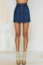 Nasty Gal Womens Classic Blue Dominant Denim ...