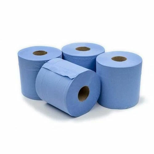 6 x Jumbo Workshop Hand Towels Rolls 2 Ply Centre Feed Wipes Embossed Tissue - Picture 3 of 4