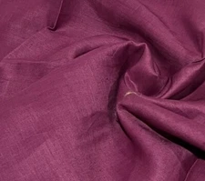 FUCHSIA PINK  100% linen fabric 56” Width Sold By The Yard