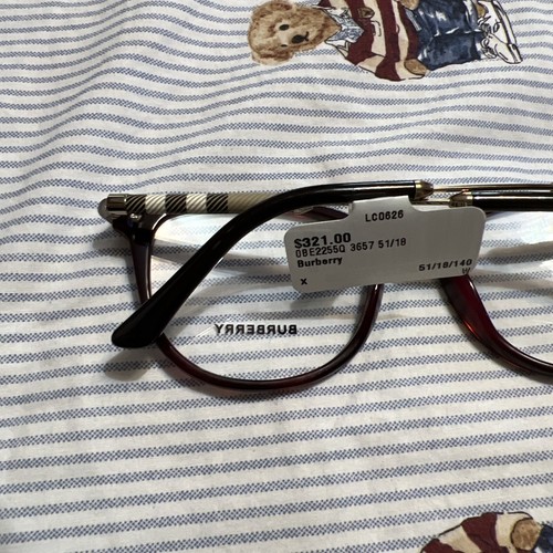 Burberry BE2255Q 3657 Womens Eyeglass Frames 51-18-140 - Picture 3 of 16