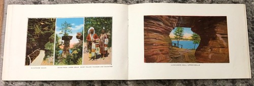 WI Souvenir Vintage Il Pittoresco Wisconsin Dells Libretto Colore Originale 1950 - Foto 7 di 15