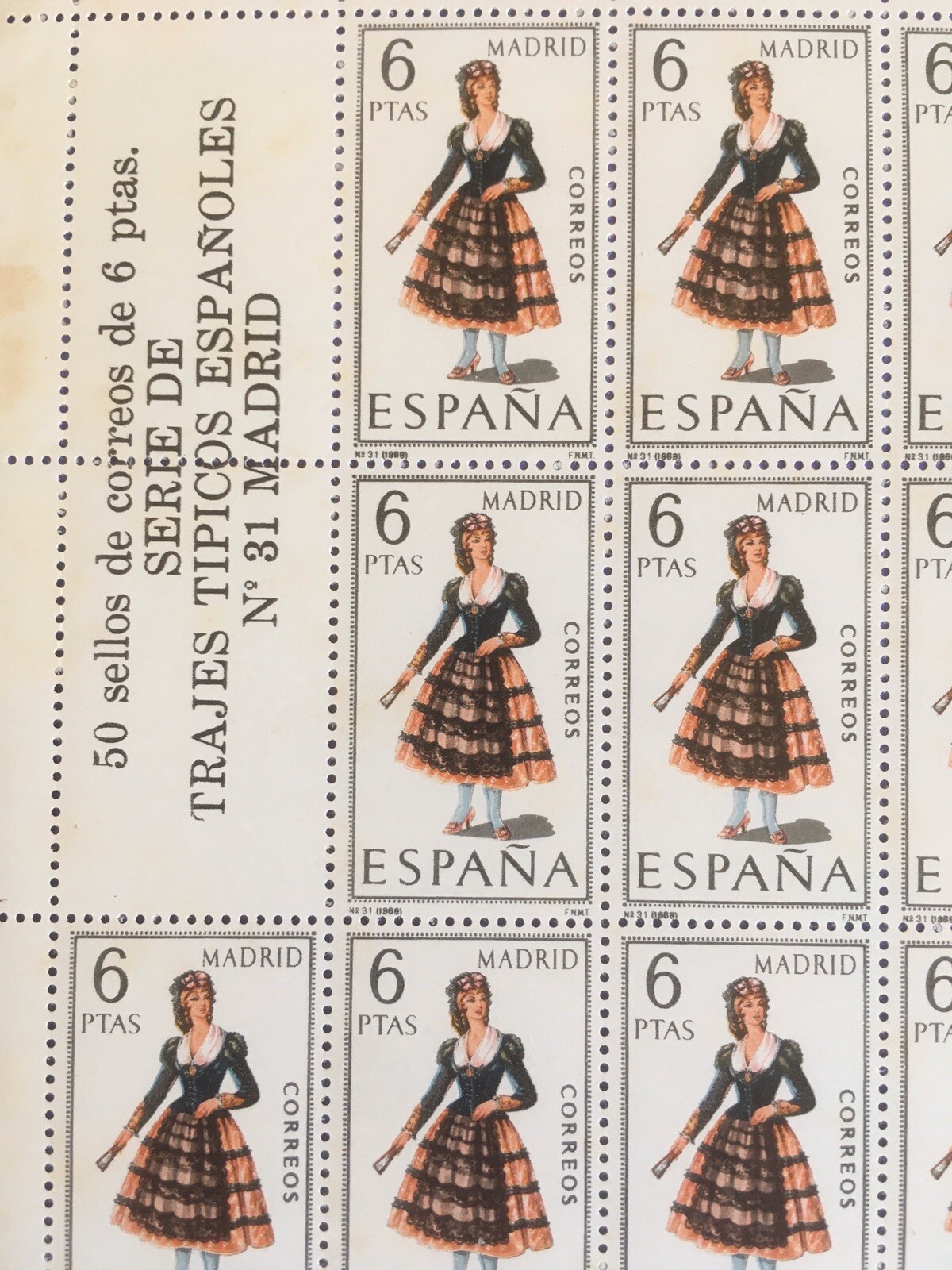 Sellos Trajes Regionales Madrid