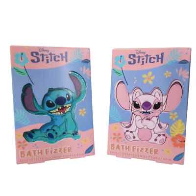 Disney Stitch Bath Fizzer Duo Badebomben je 150g süßes Geschenkset für Kinder & Erwachsene