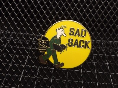 PIN NOSE ART-''SAD SACK'' BRAND NEW Lapel Pin Enamel GUARANTEED FOR LIFE