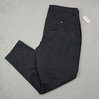 Old Navy PANTS MENS 38W X 30in Black Chino Taper Straight