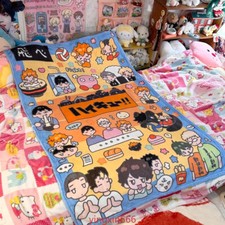Anime Haikyuu!! Coperta Divano Singolo Sottile Cosplay Nap Mantieni Caldo Aria Condizionata