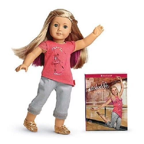 American Girl ISABELLE Doll and BOOK +pink hair highlight 18" doll SAME DAY SHIP - Picture 3 of 12