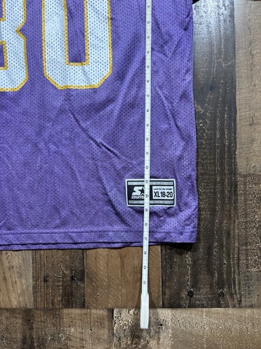 Vintage Chris Carter #80 Minnesota Vikings Starter Jersey Youth XL - Picture 5 of 8