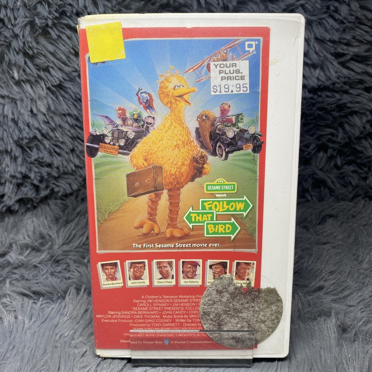 Sesame Street Follow That Bird VHS 1985 Jim Henson Big Bird
