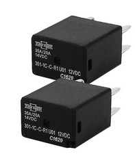 Automotive Relay Pack of 2 301-1C-C-R1-U01 SPDT 35A 12VDC Reliable Design