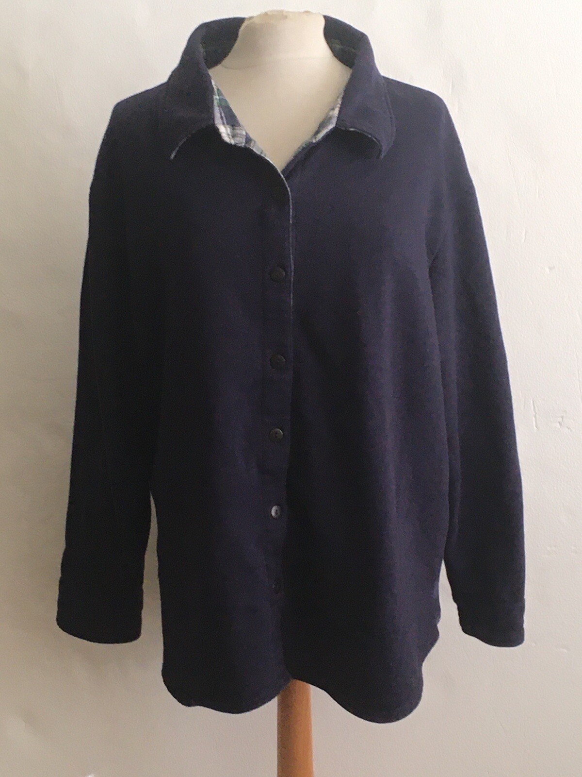 Collections Etc Blue Button Down Comfy Shirt XL - image 1