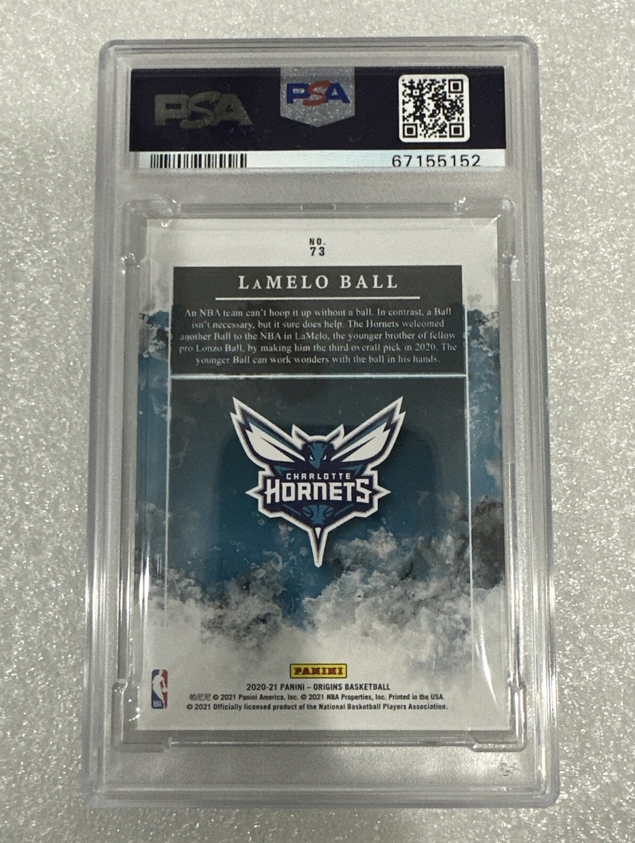 Lamelo Ball Panini Origins Turquoise RC 24/25 Charlotte #73 PSA 10 
