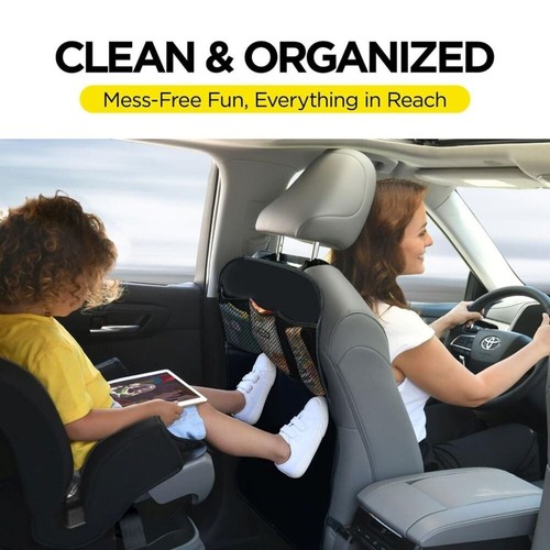 with Pocket Auto Back Seat Mat Pad Anti Dirt Storage Organizer Children - Picture 3 of 9