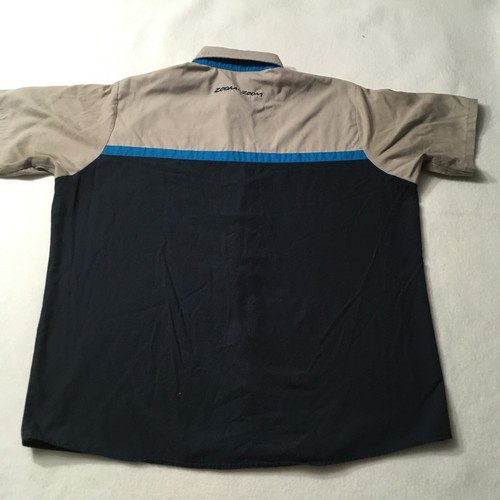 Men's MAZDA ZOOM-ZOOM Dealer Uniform Mechanic Shop Work Shirt Short Sleeve - Picture 10 of 11