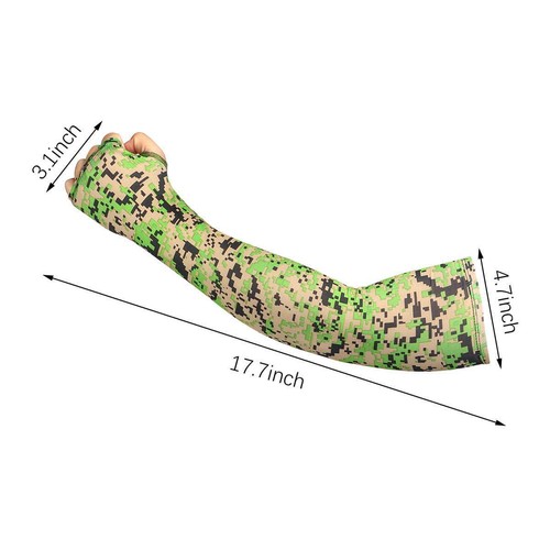 2 Pairs Cooling Arm Sleeves UV Sun Protect Covers For Men Women Outside Sport - Picture 2 of 18