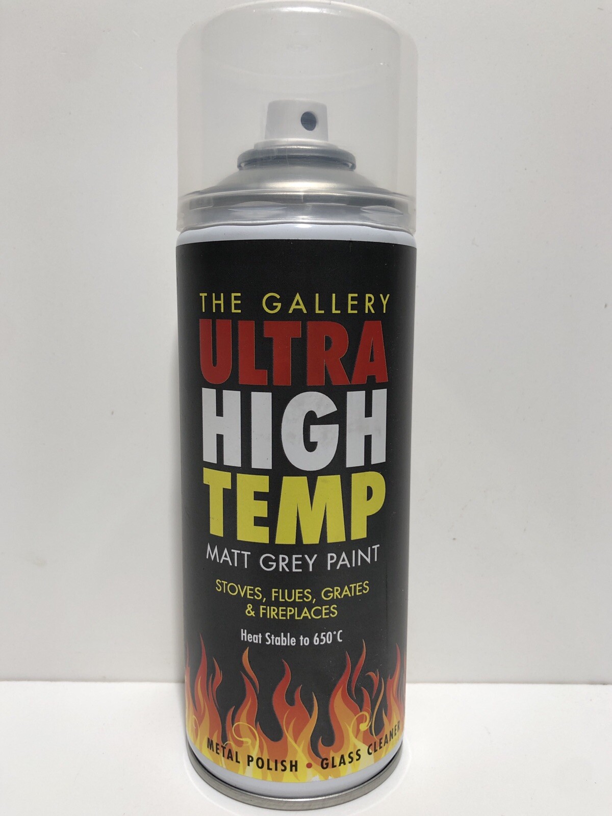 400ml Ultra High Temperature Matt Grey Paint Stoves Grates Fireplace