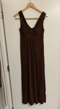 Bisou Bisou long brown maxi dress Size 6