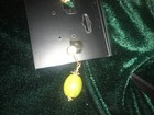 Vintage 14 kt. GF earrings Lt. Green Prehnite Stones,Screw back,With giftBOX,E45 — photo 6