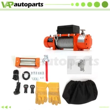 For 13500LB Truck Trailer Electric Winch ATV UTV Steel Cable w/ Wireless Remote