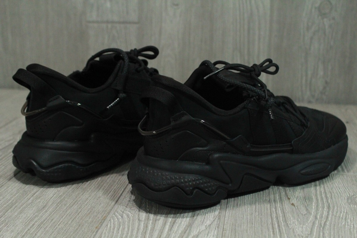 Adidas Originals Ozweego Zip Shoes GZ2645 Black Leather Adidas Originals Ozweego Zip Shoes GZ2645 Black Leather