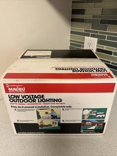 Intermatic Malibu 6 Low Voltage Floodlight Kit Pathway yard LV8066T with Timer - Picture 2 of 5