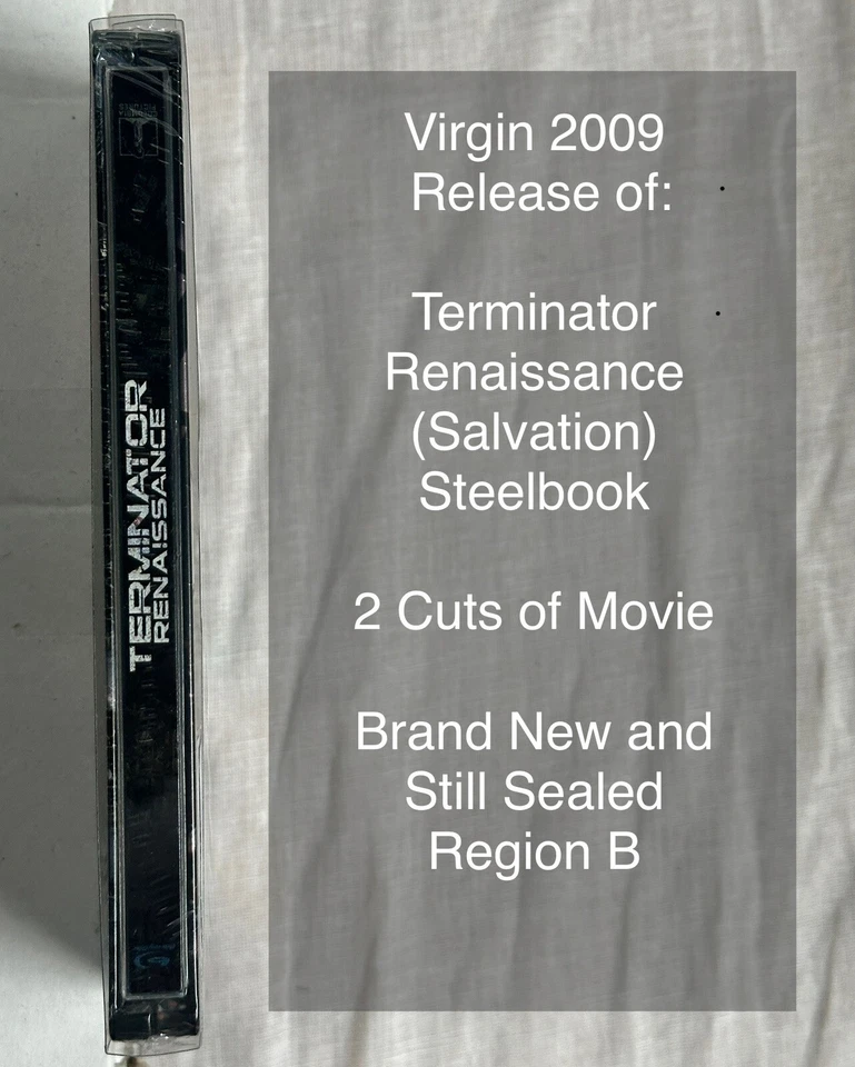 Terminator Renaissance Blu-ray Steelbook Virgin Exclusive - Brand New Sealed - Image 3 of 3