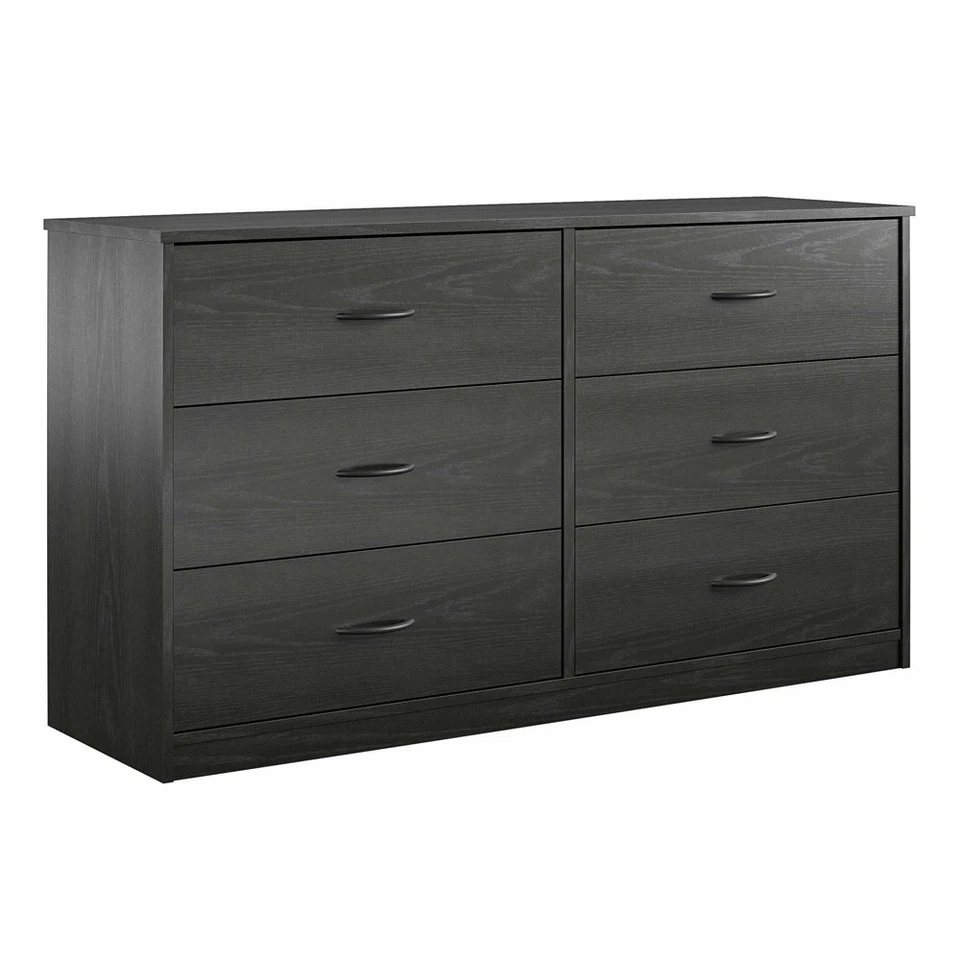 6 Drawer Dresser Cabinet Classic Bedroom. black, brown, walnut available for now - Image 4 of 4