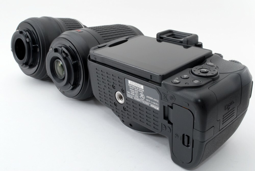 Nikon D5300 24.2MP 18-55/55-200mm Lens Set [Exc+++] w/Strap From