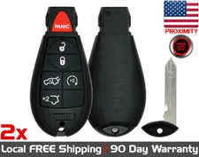Lot of 2x New Replacement PROXIMITY Keyless Entry Remote Key Fob for Jeep