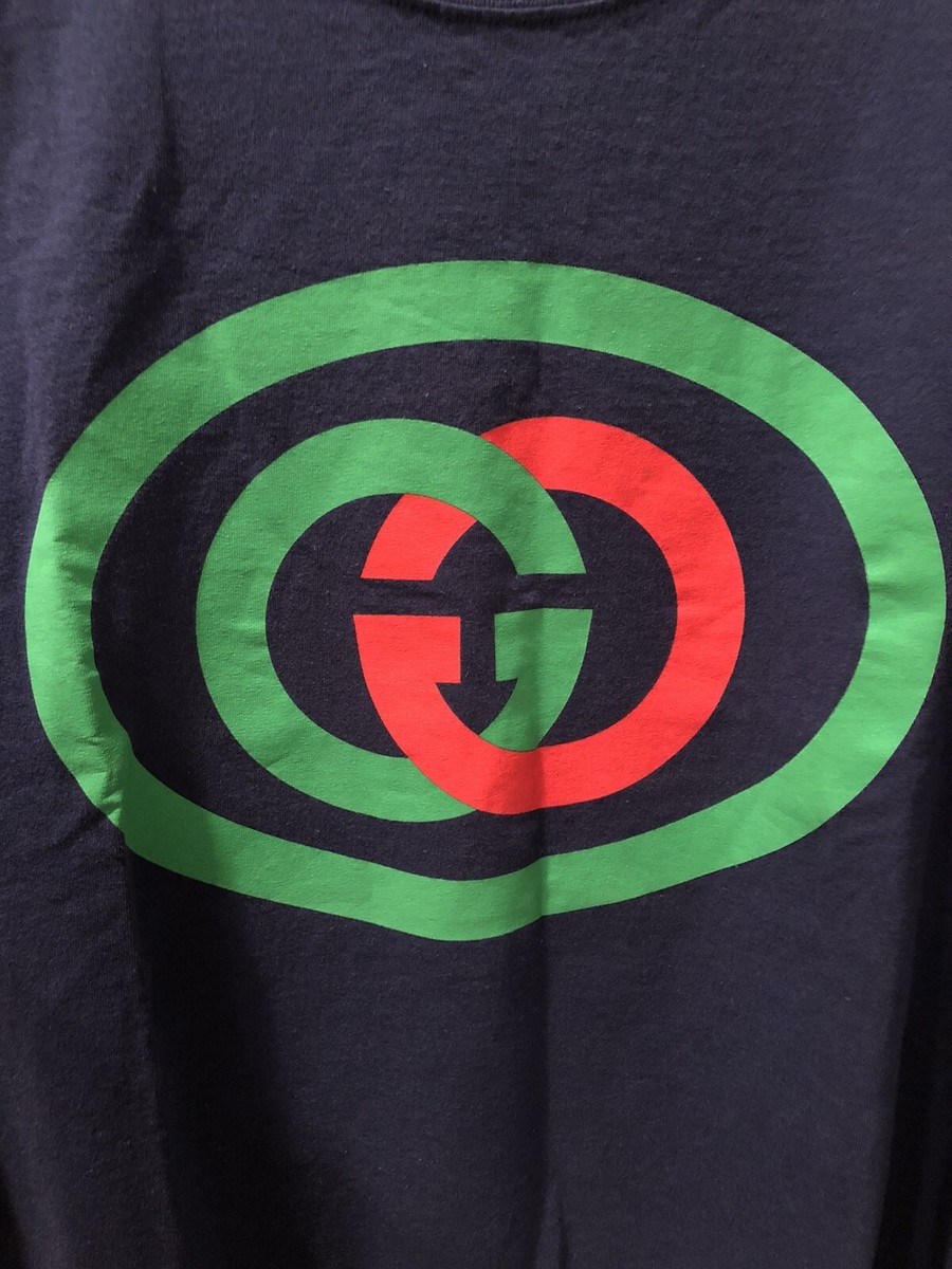 100% Authentic GUCCI Royal Blue Cotton Jersey T-Shirt Size: M | eBay