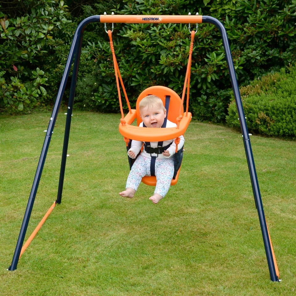 Kids Swing Indoor Outdoor Children 2 Seats Toddler Garden Chair Summer Games Toy - Image 4 of 4