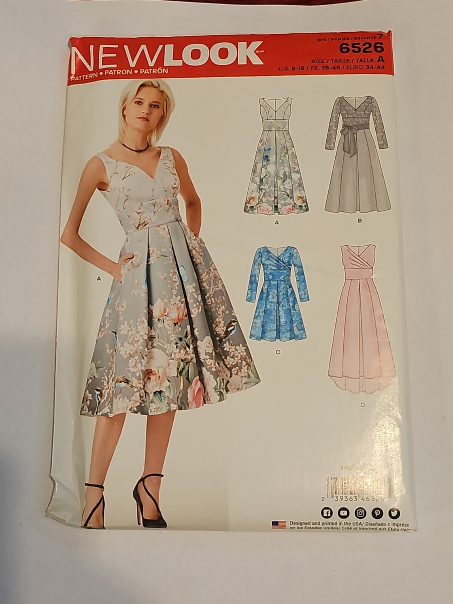 knee length dresses for ladies New Look Sewing Pattern N6597 main image 1