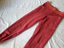 Finkid Huvi Ringel Winter Leggings lang bordeaux orange Gr. 130 140 (9-10 Jahre)