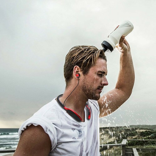 Wireless Headset Earphone Neckband Headphone Mic For iPhone LG Samsung Bluetooth - Zdjęcie 4 z 17