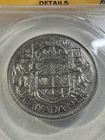 1945 Canada 50 Cents Silver Coin Graded XF 45 Details Cleaned by ANACS