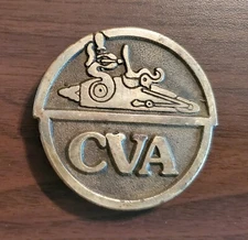 CVA Brass Belt Buckle Blackpowder Muzzleloader Guns Connecticut Valley Arms