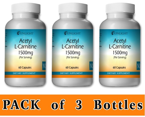 L-Carnitine 1500mg Fat Burner Energy Capsules 2 Packs Acetyl L-Carnitine  1500mg  120 Capsules Total, Fat Burner & Energy Support, Non-GMO,  Gluten-Free L Carnitine 500 Mg