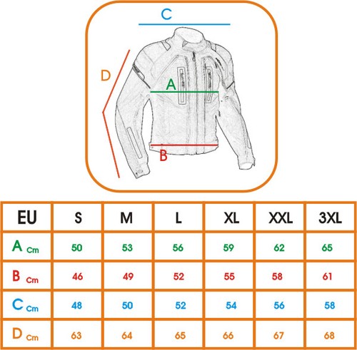 Chaqueta de la Moto del verano de tela de malla transpirable Protecciones Fluo - Imagen 6 de 13