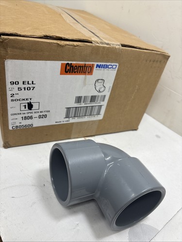 New Sch 80 CPVC 2” 90 Degree Elbow Socket Connect Nibco made in USA