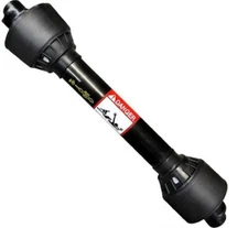 53" Complete Economy PTO Driveline 1-3/8" 6 Spline QD x 1-1/4" Round w/ 3/8" Pin