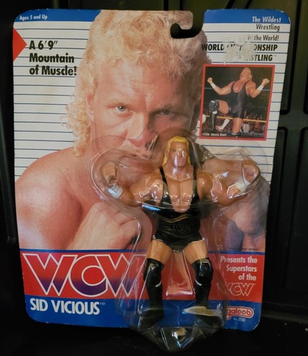 WCW galoob Psycho sid vicious black tights USA  ve...