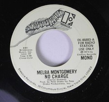 Rock Promo 45 Melbo Montgomery No Charge / No Charge on Elektra
