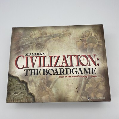SID MEIERS CIVILIZATION BOARD GAME EAGLE 2002 1st EDITION NEW OPEN BOX UNPUNCHED