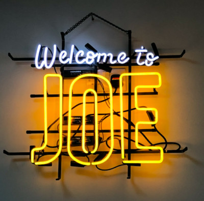 Welcome to JOE Neon Sign Heim Zimmer Wandhängend Nachtlicht Kunstwerk 24''x20''