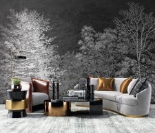 Carta da parati murale 3D disegnata a mano foresta I3942 autoadesiva rimovibile adesivo Erin