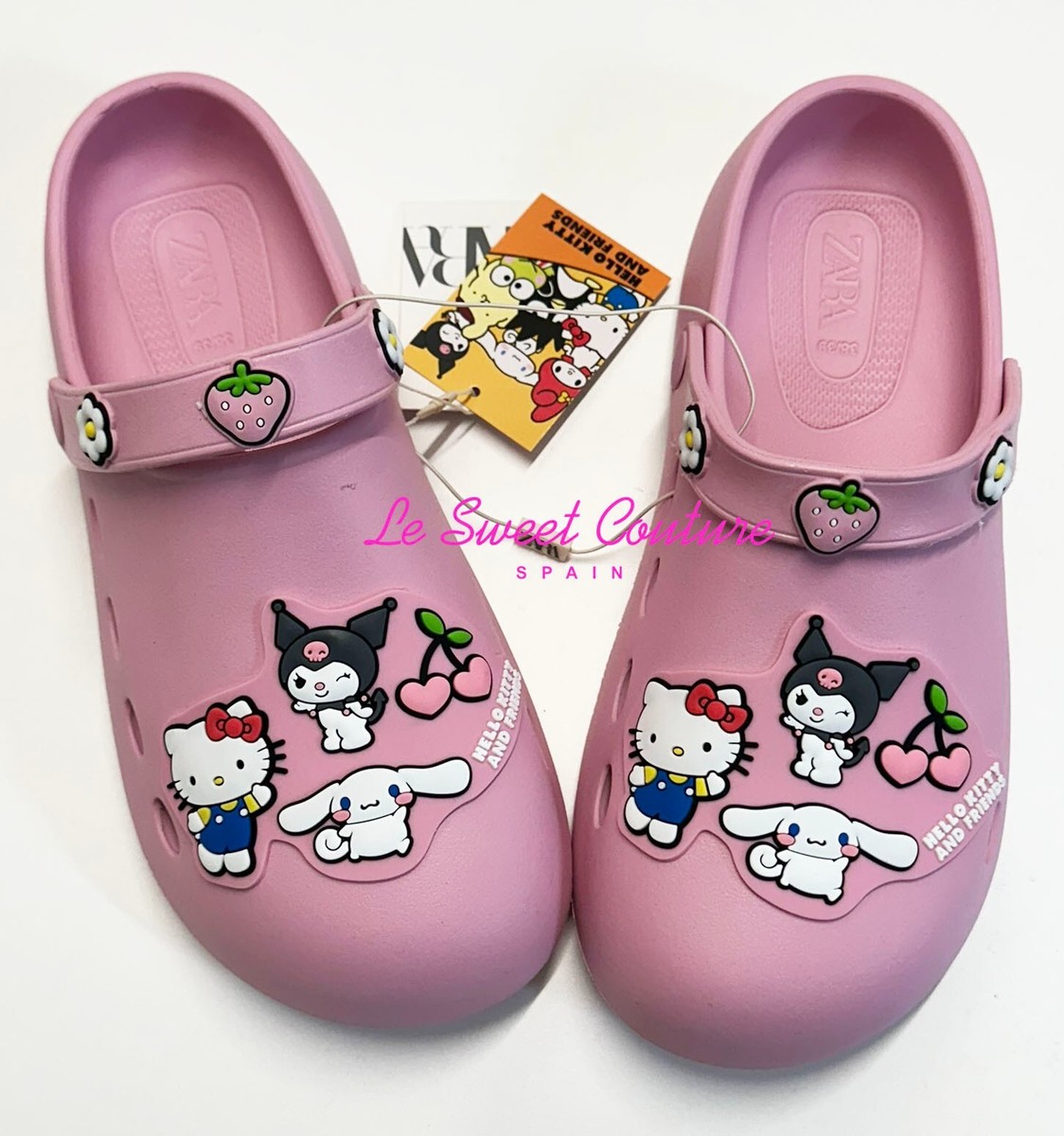 ZARA KIDS HELLO KITTY AND FRIENDS © BATH CLOGS PINK 2716/530