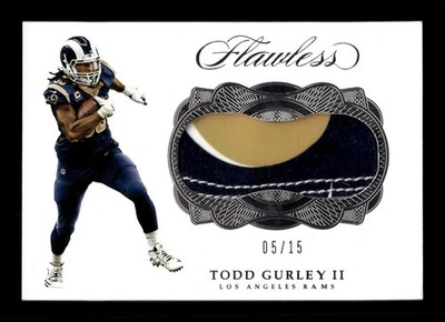 2017 Panini Flawless Todd Gurley II Worn Glove 5/15 RAMS