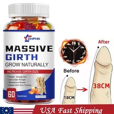 Male Enhancement Gummies Booster  Thicker Last Longer Stronger Bigger 60 Gummy