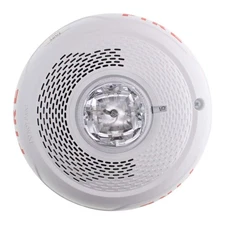 SPSCWL Ceiling Mount Speaker Strobe, Clear Lens, White