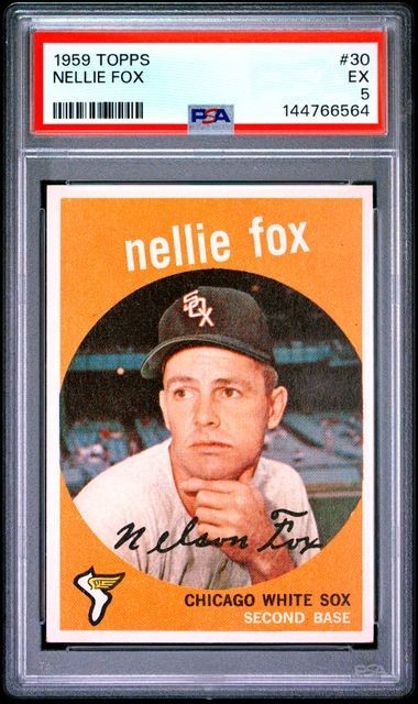 1959 Topps Nellie Fox #30 EX PSA 5